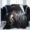 Twisted Wonderland Yuu Grim Knitted Blankets TWST Rhythm Game Flannel Throw Blanket Couch Printed Ultra-Soft Warm Multi-function