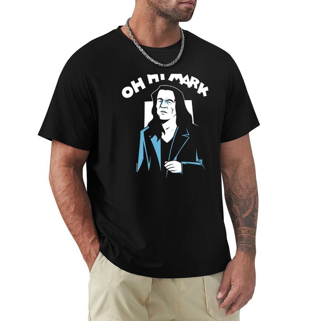 Oh Hi Mark Tshirt Minimalist Plain Crew Neck Tshirt