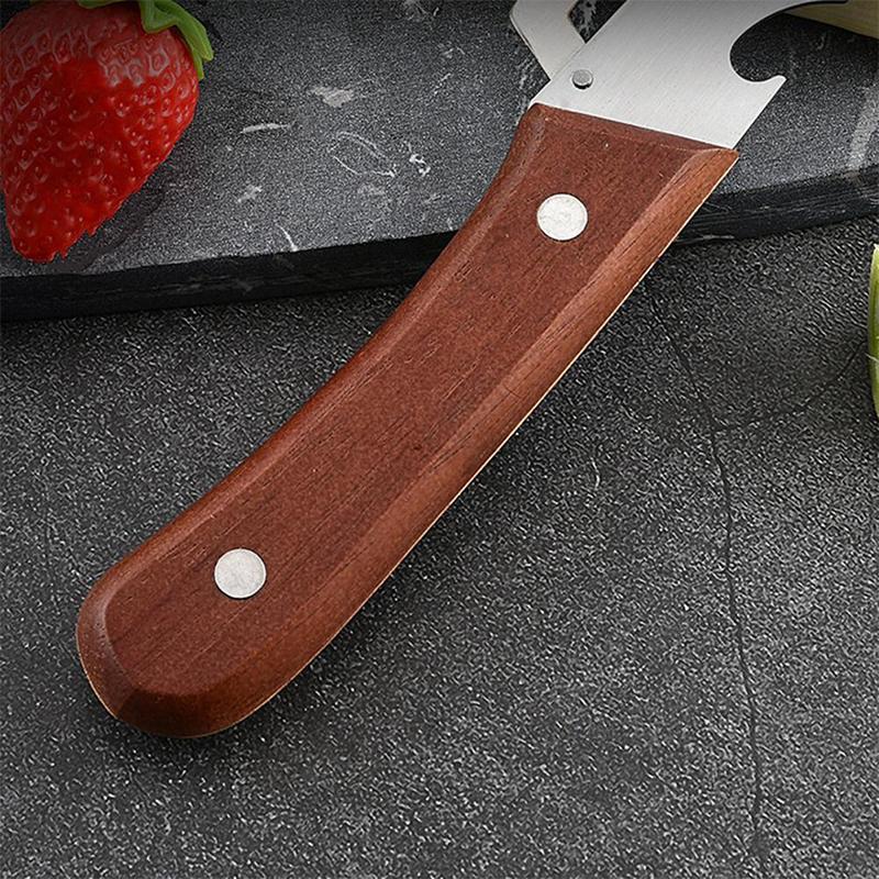 Multi-Functional Vegetable Peeler Kitchen 2 In 1 Stainless Steel Peeler With Wooden Handle And Bottle Opener