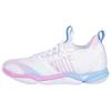 Li Ning Attack 4 Fashion Versatile Non-Slip Breathable Low-Top Badminton Shoes Unisex Sneaker White Pink AYZU009-2
