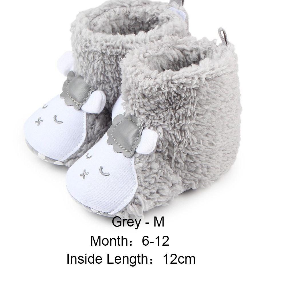 Noworodkowe Zimowe Pluszowe Polarowe Podłogowe Buciki Dziecięce Bawełniane Ocieplane Ciepłe Kozaczki Kapcie Owcze