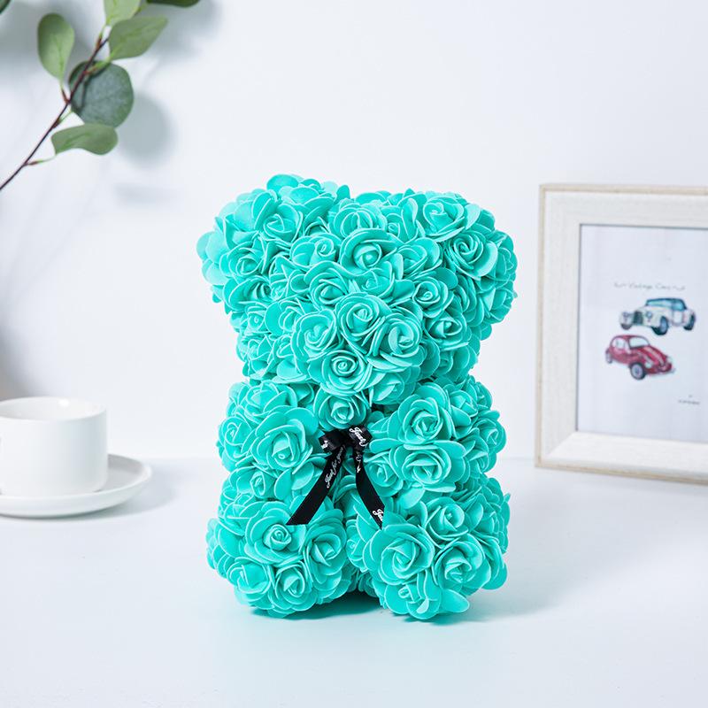 PE foam Bear Rose Teddy Bear Artificial Rose Bear Home Decoration Anniversary Mother's Day Valentine's Gift Wedding Decor