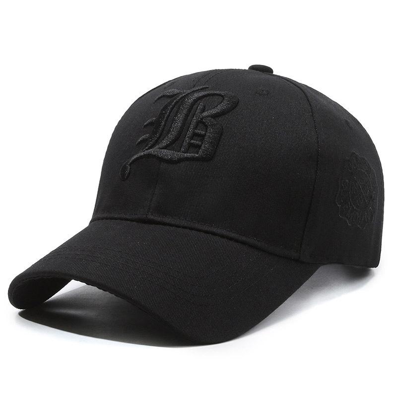 Trendy Unisex Korean Style Duckbill Baseball Cap with Deep Crown and Embroidery - Outdoor Sun Protection