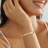 Personalized Engrave ID Name Bracelet Stainless Steel Wrist Chain Customized Jewelry for Women Girlfriend Family Gift