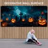 13x6ft Pumpkins Halloween Garage Door Cover Halloween Hanging Backdrop Banner for Outdoor Home Yard Party Backgrounds
