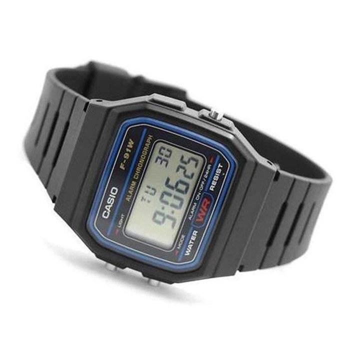 Casio Watch Standard Digital F-91W-1 (Black)