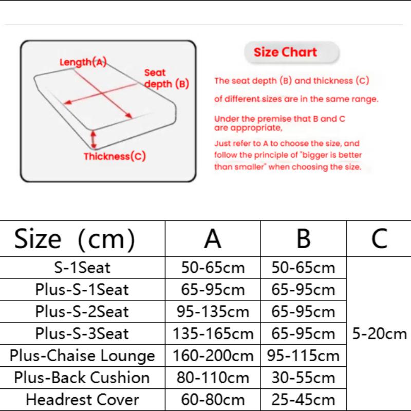 Universal Elastic Sofa Cover Full Backrest Headrest Slipcover Simple Style Chenille Seat Cushion Cover For Living Room Furniture