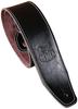Laquest Leather Guitar Strap, Genuine Cowhide Leather Strap for Acoustic and Electric Guitars (Black)