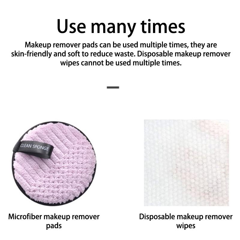1Pcs Microfiber Make Up Remover Pads Reusable Face Towel Washable Cotton Pads Make-Up Wipes Cloth Cleansing Puff Skin Care Tool
