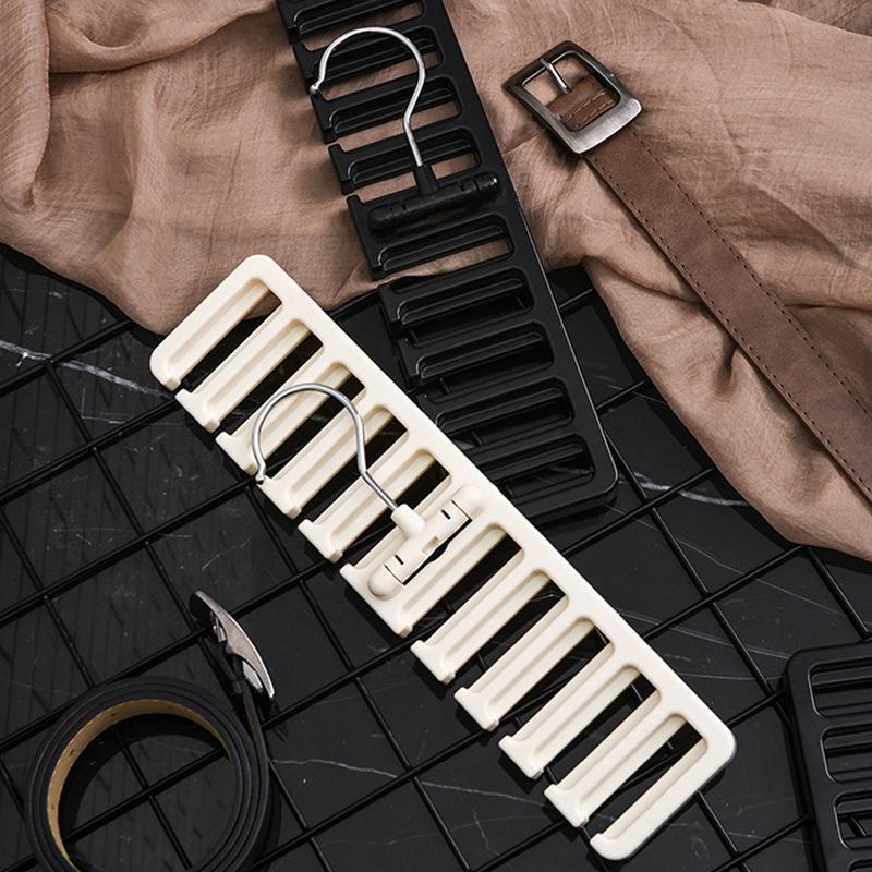1pc Multi-Functional Belt Hanger Space-Saving Closet Organizer for Belts Ties Accessory Storage Durable Plastic Construction