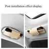 Universal Car Mounted Leather Clip Glasses Case Sunglasses Sunshade Storage Rack Car Glasses Holder Auto Interior Storage