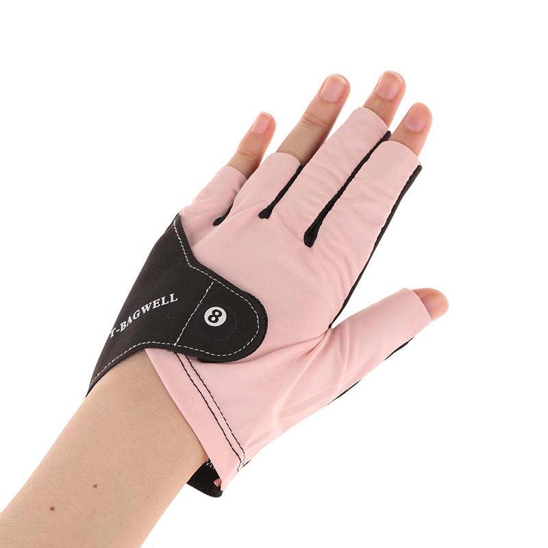 One-Piece Professional Billiards Gloves With Three-Finger Left-Hand Men'S Ice Silk Breathable Professional Billiards Gloves