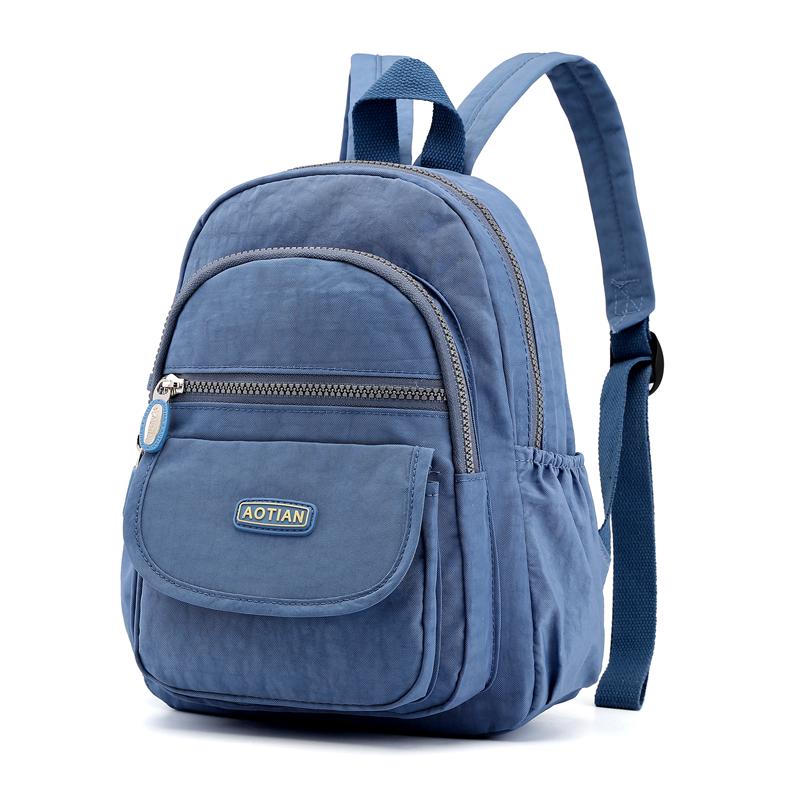 Lightweight Small Canvas Backpack for Middle-aged and Elderly Women