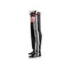 Adidas Originals SS25 Classic Sports Series Striped Retro Comfortable Soft Lace-Up Straight Leg Casual Pants Unisex bottoms Black JP1165