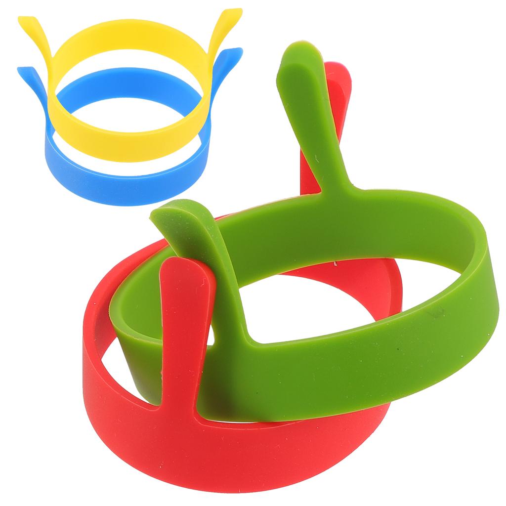 8 Pcs Kitchen Accessories for Eggs Practical Omelette Rings Household Round Molds Convenient Utensils Pancake Silicone