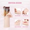 VOCOSTE Silicone Makeup Brush Travel Makeup Brush Silicone Cosmetic Brush Makeup Portable Travel Makeup Brush Khaki Bag, Stand-Up Holder, Pouch, Bag,