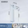 Black White Touch LED Digital Temperature Display Basin Faucet Hot Cold Mixer Non-Electric For Bathroom Kitchen Tap Accessories