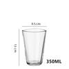 Japanese-style Glass Cup Wave Mouth Glass Creative Latte Coffee Milk Juice Glass  Whiskey  Tea Cups Clear Glasses