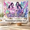 Custom Name Wall Hanging Tapestry,aespa Decorative Backdrop Tapestry For Dorm Home