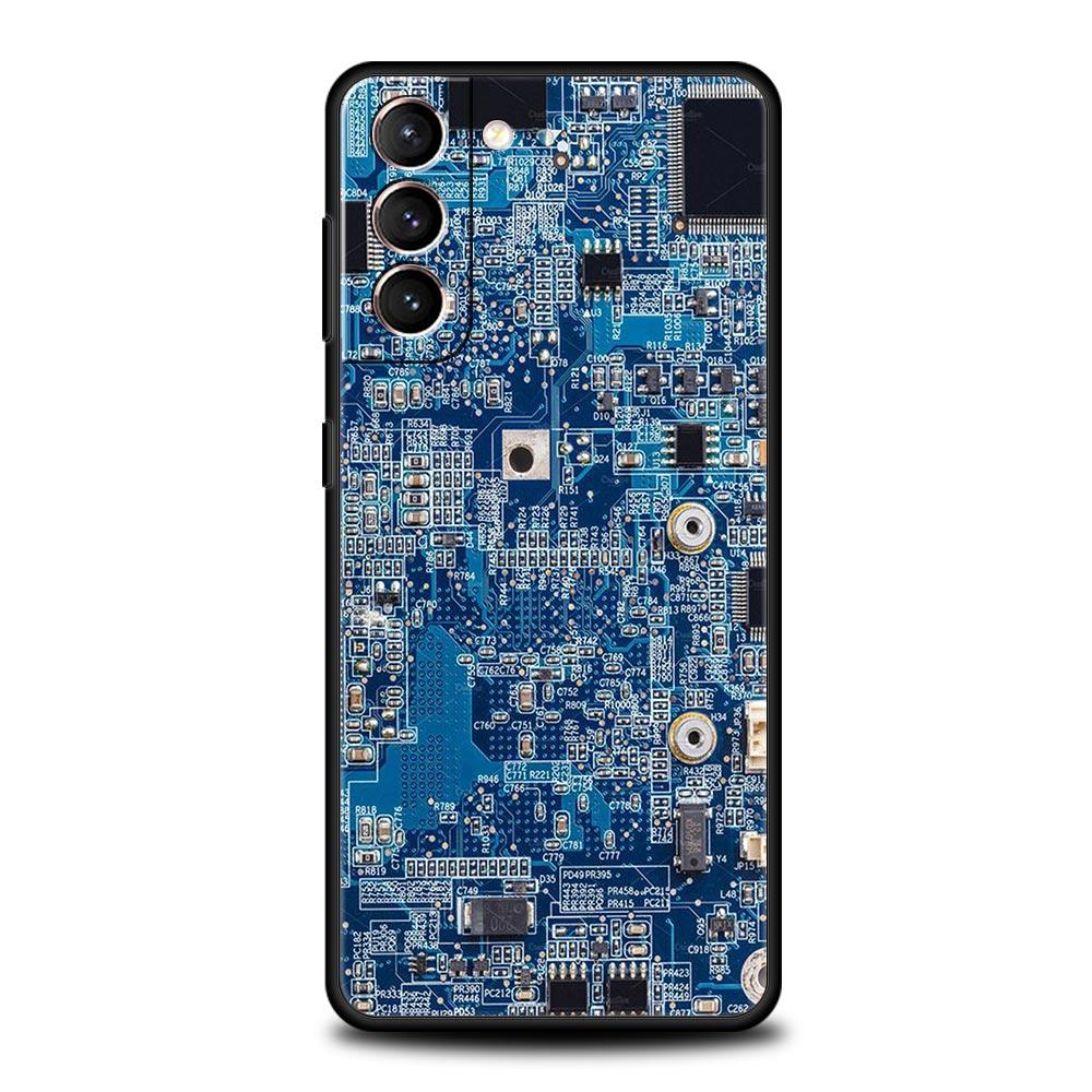 Handyhülle für Samsung Galaxy S23 S22 Ultra S20 S21 FE 5G S10 S9 Plus S10E S8 Note 20 Cover Innenplatine Leiterplatte