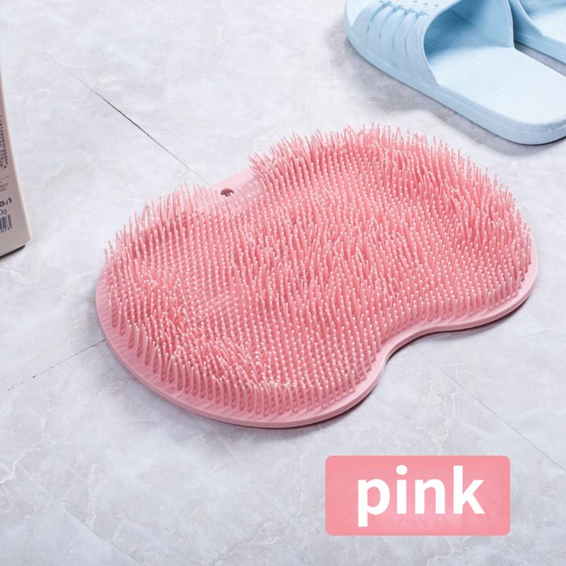 

Многофункциональный артефакт для купания, растирание спины, растирание ног, массаж, купание, нескользящий коврик, отшелушивающая ленивая бытовая щетка для ванны с присоской 23*30（210g） розовый