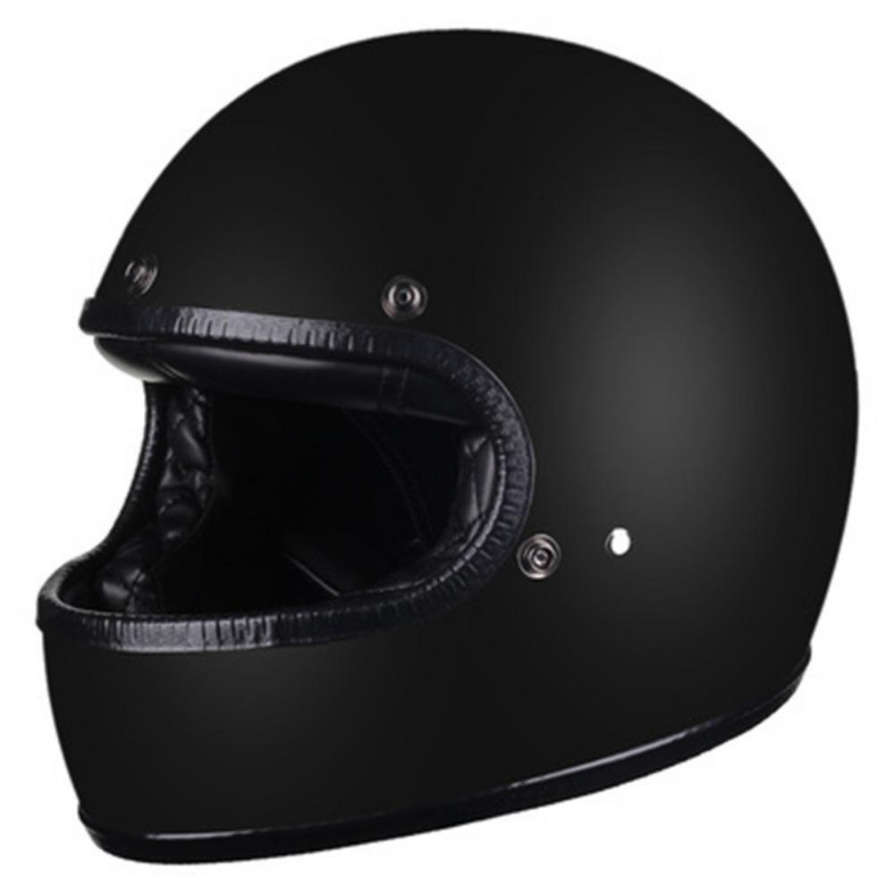 Electric car helmet full helmet retro helmet sub-black