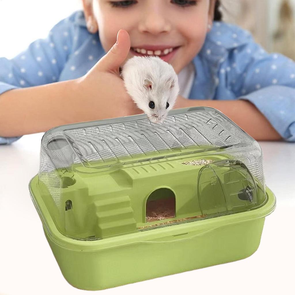 Double Layer Large Hamster Cage with Exercise Wheel Luxury Pet House Hamster Nest Portable Small Animal Habitat for Gerbils Mice