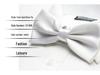 Solid Color Formal Wedding Bow Tie for Men - Customizable Logo and Multi-Color Options