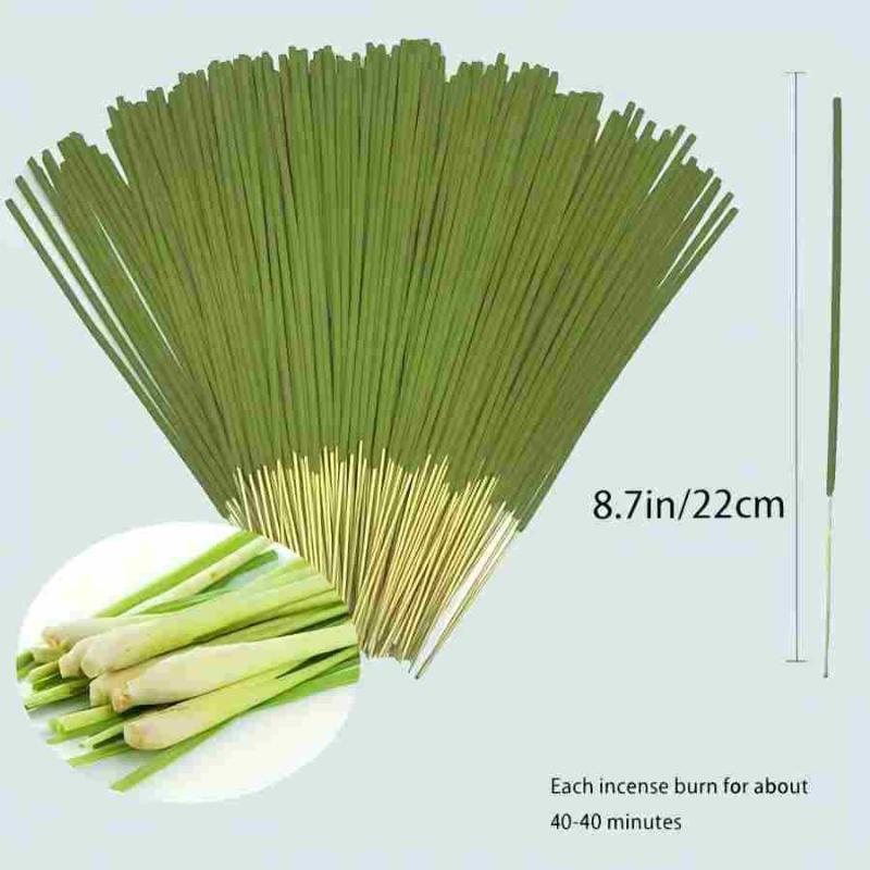 80/160Pcs Lemongrass Sticks Artificial Wooden Four-Season Fragrance Suitable Purify The Air And Relax The Mind
