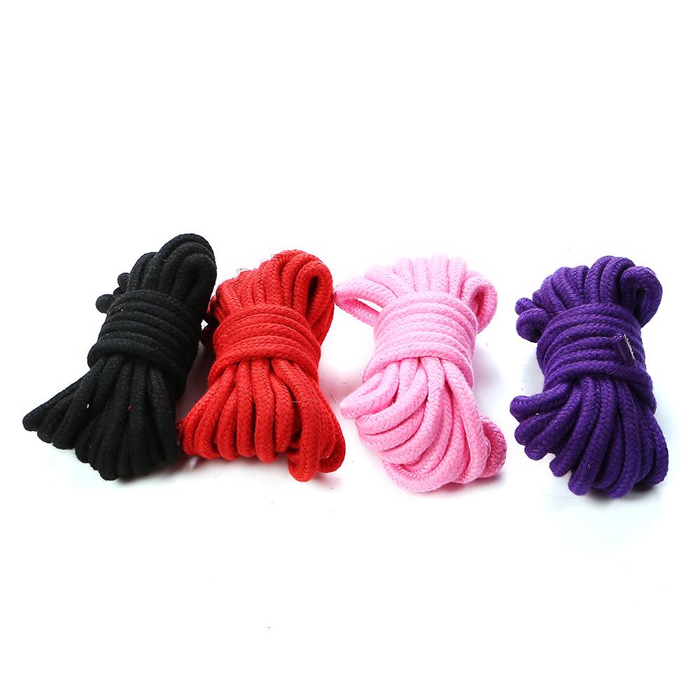 5m/10m Sex Slave Bondage Rope Thick Cotton Restraint Erotic Role Play Toys Soft Cotton Rope For Couples Adult Games