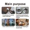10pc Hard Alloy Rotary File 3*6 Double Grain Tungsten Steel Grind Head Electric Grind Mold Woodwork Grinding File Tool Set