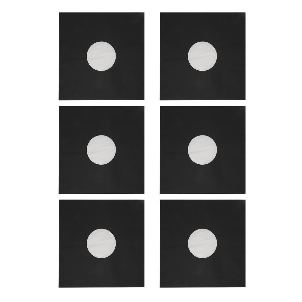 20pcs Record Kraft Paper Jackets 12inches Storage Protective 33 Rpm Record Jackets Matte Black