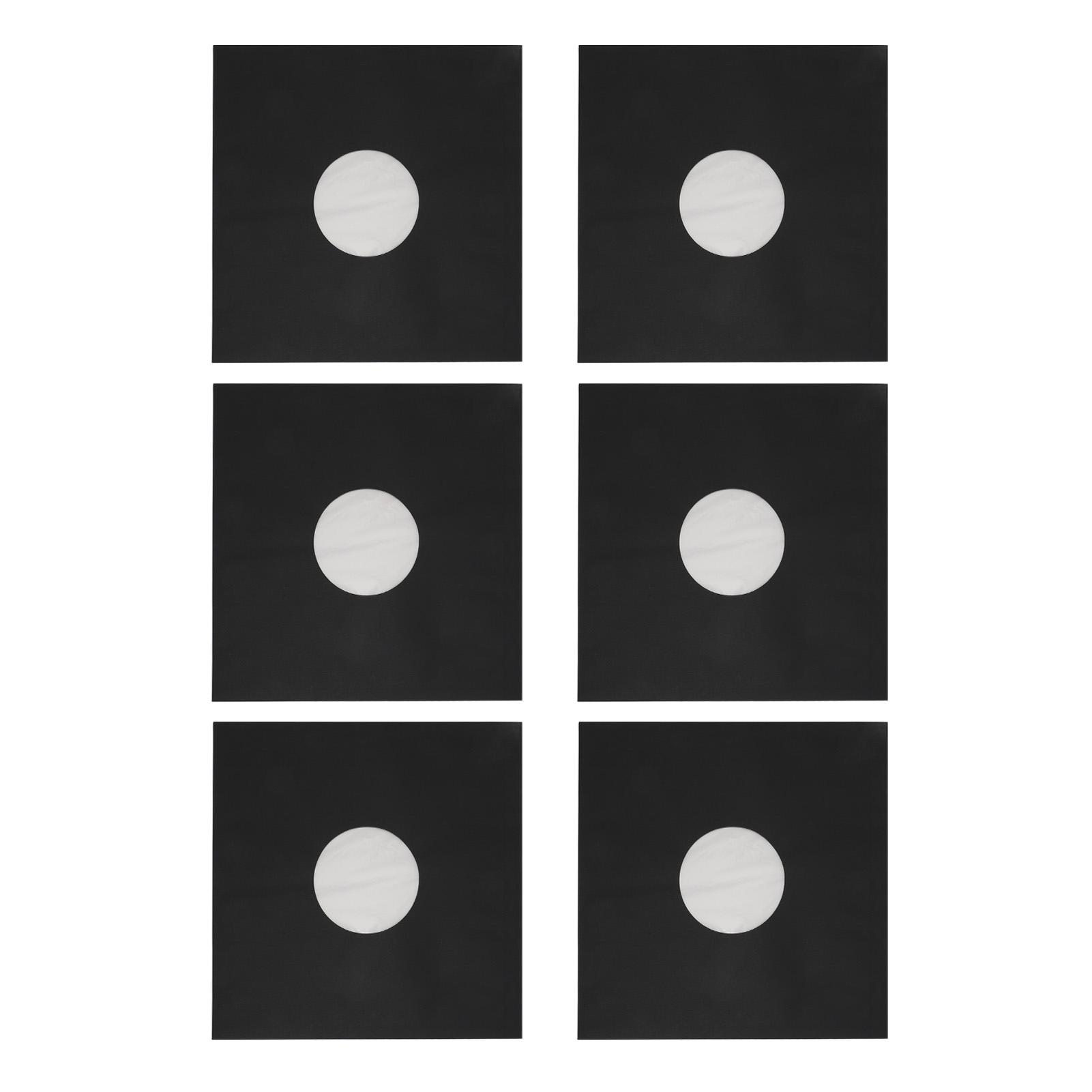 

20 шт. чехлов для пластинок из крафт-бумаги 12 дюймов, защитные чехлы для пластинок на 33 об/мин, матово-черные