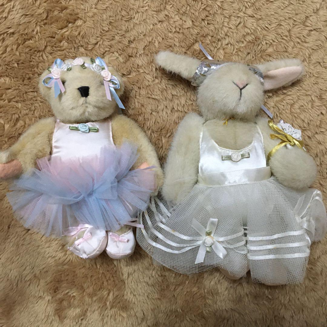 

[USED] Teddy bear, rabbit, ballet plush toy No.65