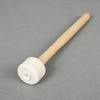 Percussion Drum Mallet with Felt Head and Wood Handle, Single Practice Tool for Rehearsal Work, Music Class Use, Band Routines and Study
