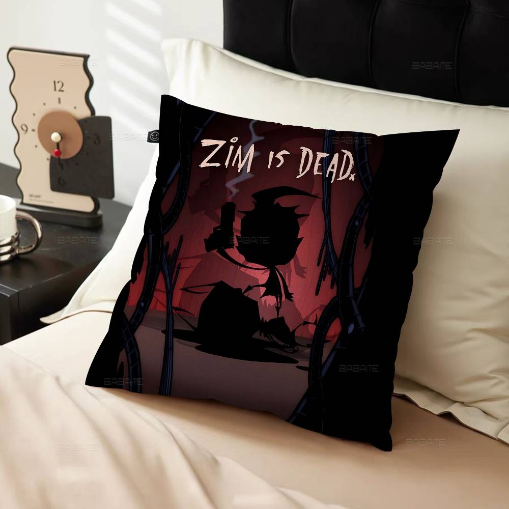 Cartoon I-invader Zim Maple Design Cushion Cover Happy Autumn Harvest Decor Holiday Decorati Pillow Cover