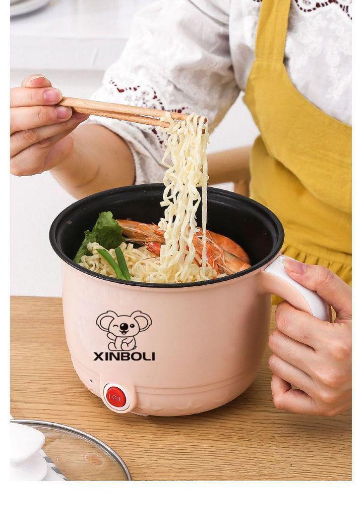 Compact Multifunctional Electric Cooker - Mini Rice & Noodle Pot for Dorm Rooms