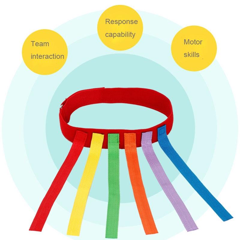 KIDS Outdoor Funny Game Toy Belt For Kindergarten Kids Catching Tail Training Equipment Teamwork Game Toys for Children