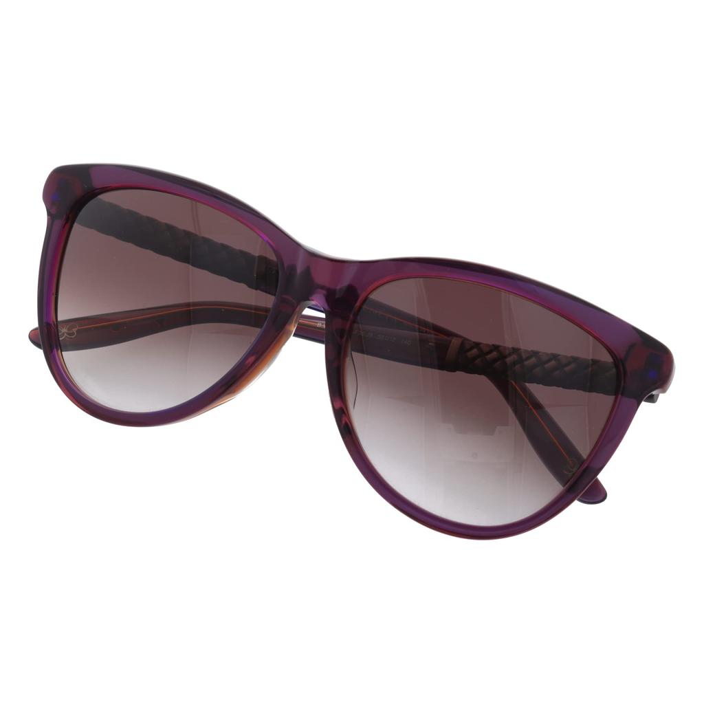 Bottega Veneta 56 Asian UV Protection B.V.251FS F35/J8 (Purple Antisilv) Sunglasses, Purple/Brown/Purple Gradient, Fit, Women's,