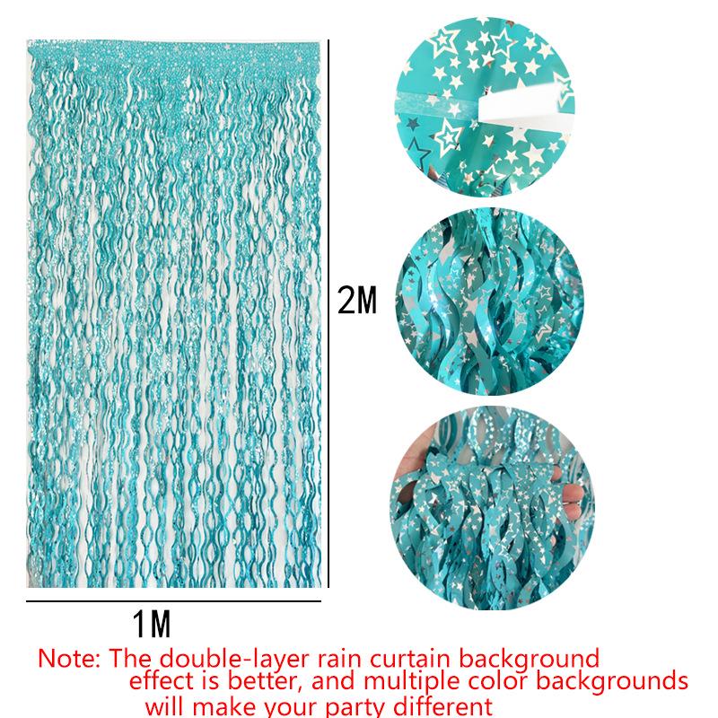 New Ceramic Scimitar S-Shaped Party Tinsel Garland Curtain