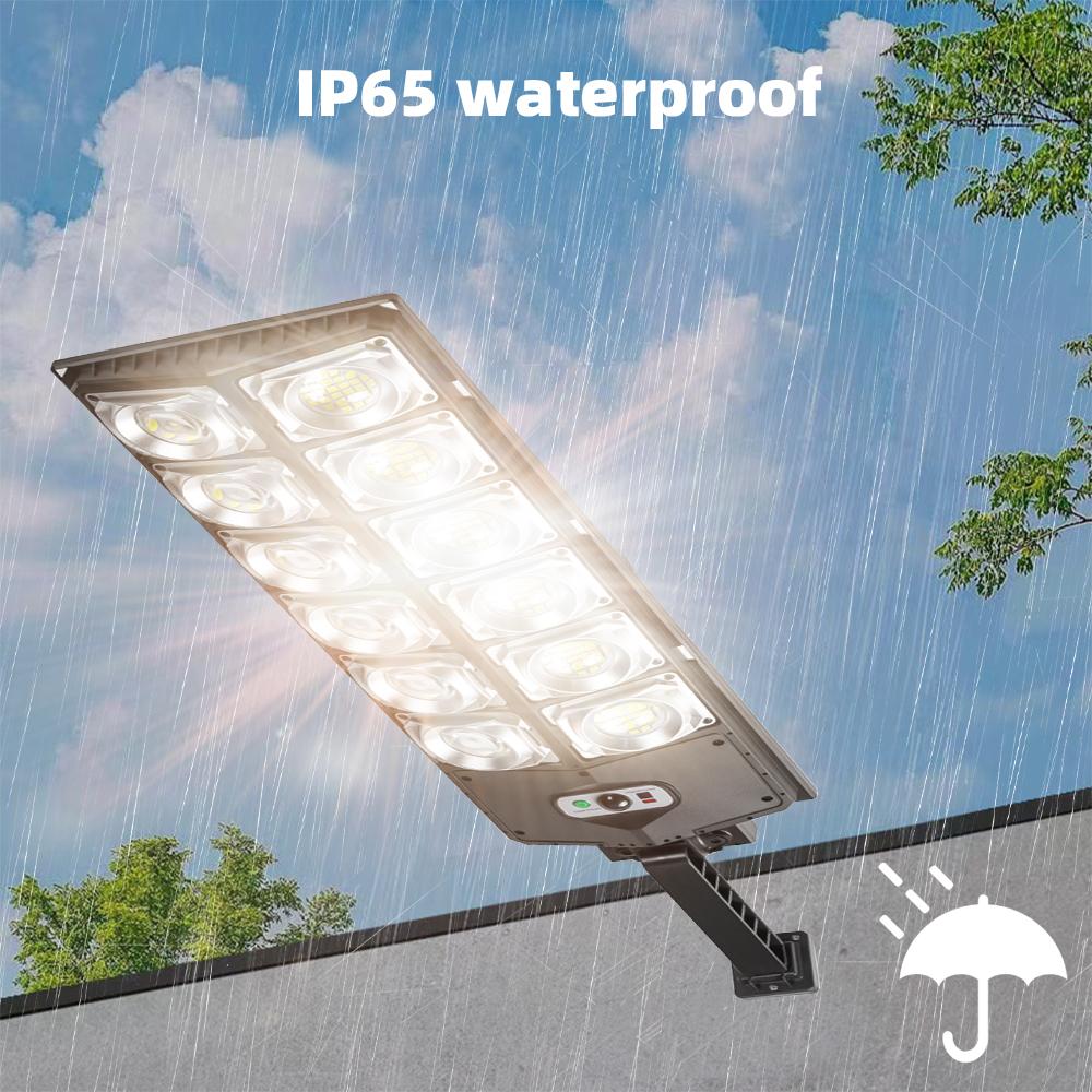 Solar Street Lights Outdoor Waterproof Led Lamp Security Motion Sensor 360 LED 3Mode with Remote Control Garden Street Lamp