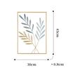Metal Leaf Iron Wall Hanging Decor Palm Maple Leaves Plant Ginkgo Nordic Wall Pendant Mural Living Room Bedroom Home Decoration