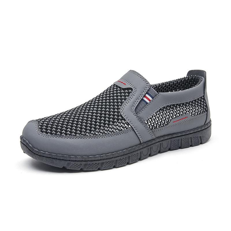 Schuhe Herren Frühling neu Mesh Herrenschuhe weiche Sohle leichte Stoffschuhe mittlere und große Größe