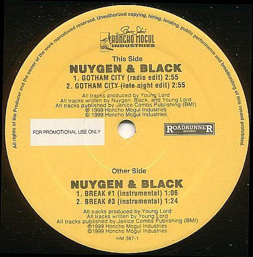 

12inch Record NUYGEN SMITH & BLACK - Gotham City HM3871 Honcho Mogul In 1999 US Rap & Hip-Hop/R&B Used