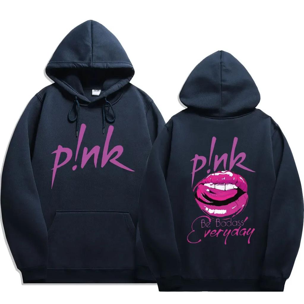P!nk Pink Singer Summer Carnival 2024 Tour New 2024 Print Hoodie Long Sleeve Streetwear Men Women Hooded Sweatshirt Clothes