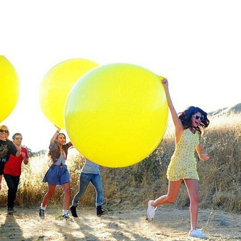 Large Latex Balloon for Holidays, Diameter 36 Inches. Colors: Yellow, Gold, Red, White, Black, Blue, Pink, Silver