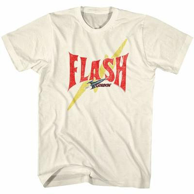 Flash Gordon Flash Bolt Classic Natural T-Shirt