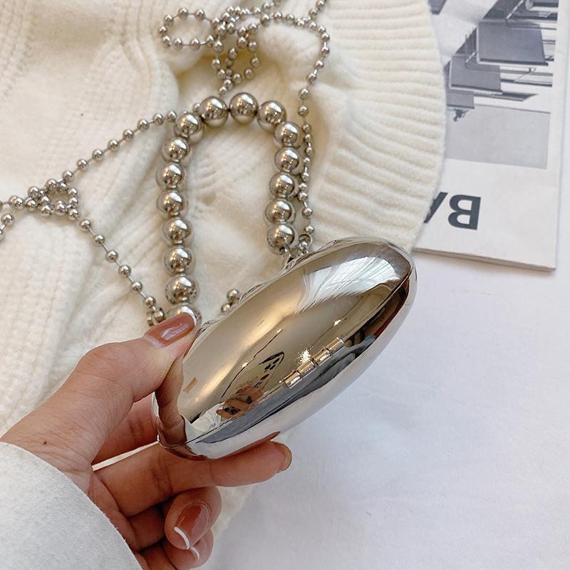 Fashion Metal Lipstick Bag For Women Luxury Dinner Bag Designer Shell Bag High Quality Shoulder Bags Cute Purses Crossbody Bag