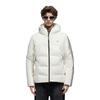 Adidas Originals X Hamcus Striped Color-Block Loose Hooded Down Jacket With Detachable Hood Unisex Outerwear White HY6368