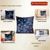 2D Starry Night Sky Pattern Decorative Pillow Covers Pattern Cushion Cover Suitable For Sofa Bedroom Car Pillow Cover